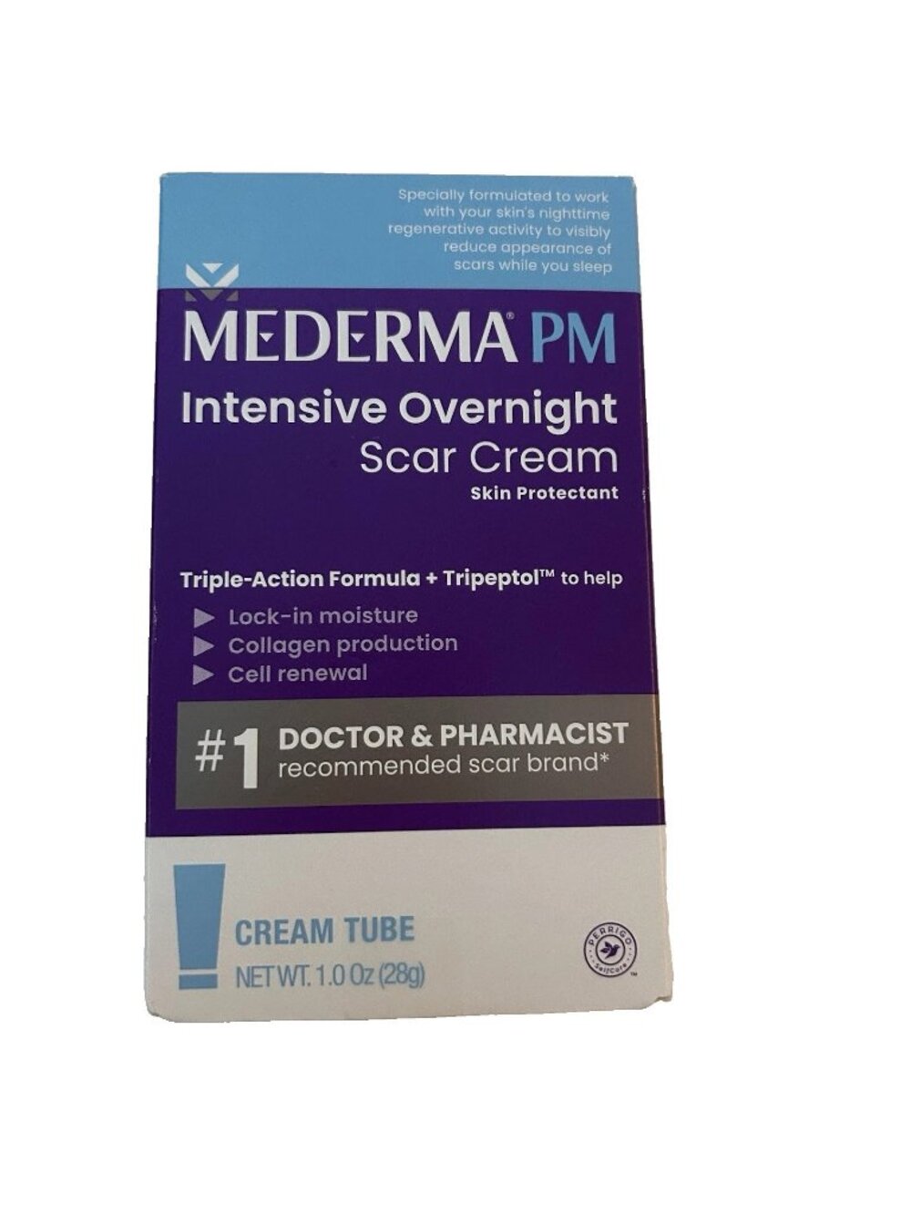 Mederma PM Intensive Overnight Scar Cream Tube 1.0 oz Exp 04/2028 New Sealed